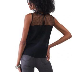 Sugarlips Swiss Dot Sleeveless Top